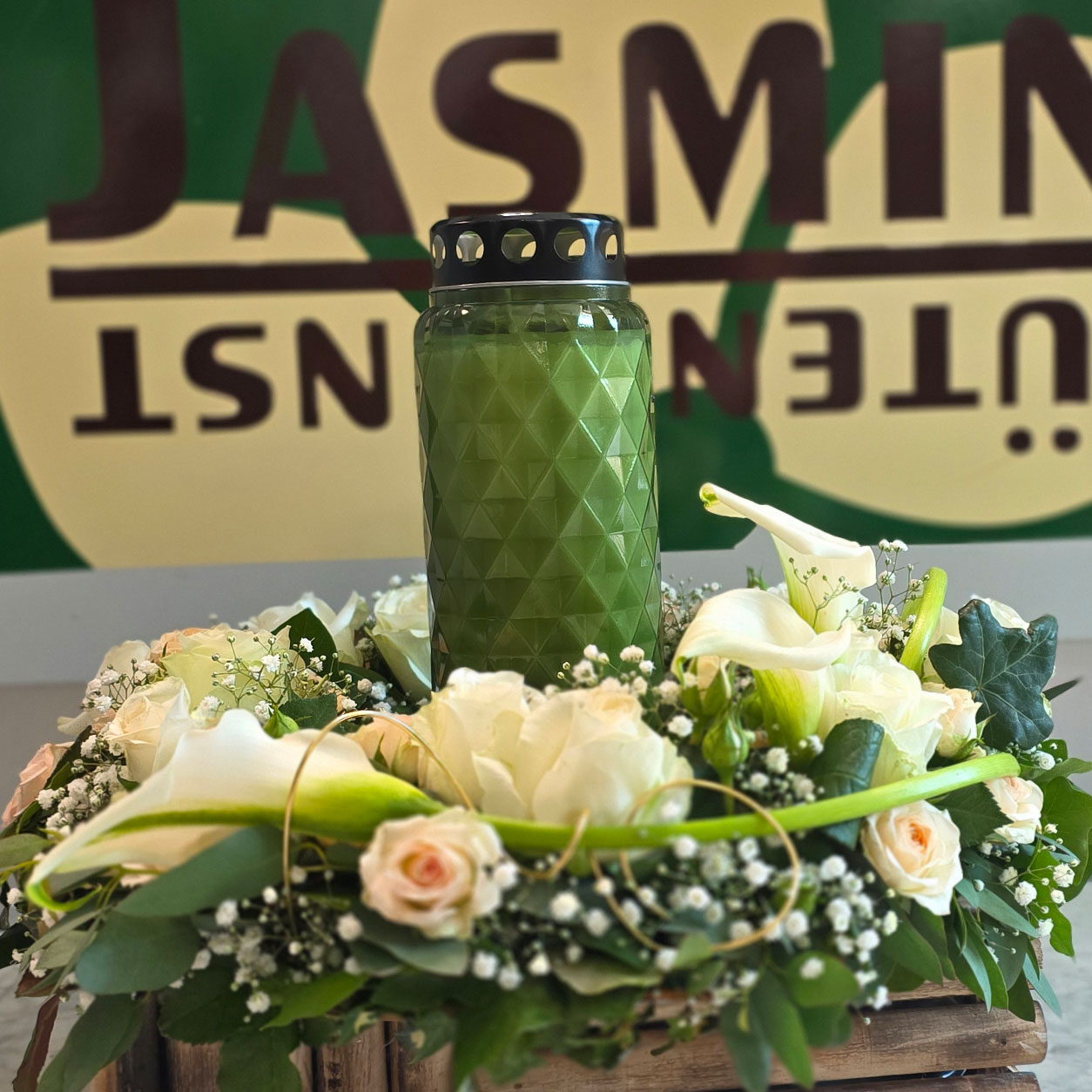 Blütenkunst Jasmin - Referenzbilder (Hochzeitsblumen, Trauerfloristik, Schnittblumen, Deko)